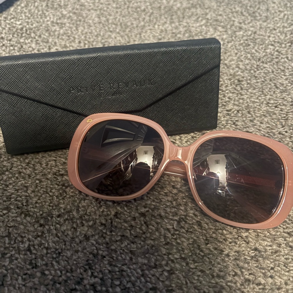 Chic Pink Sunglasses with Case